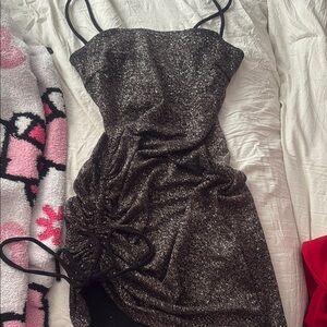 Black Glitter Dress